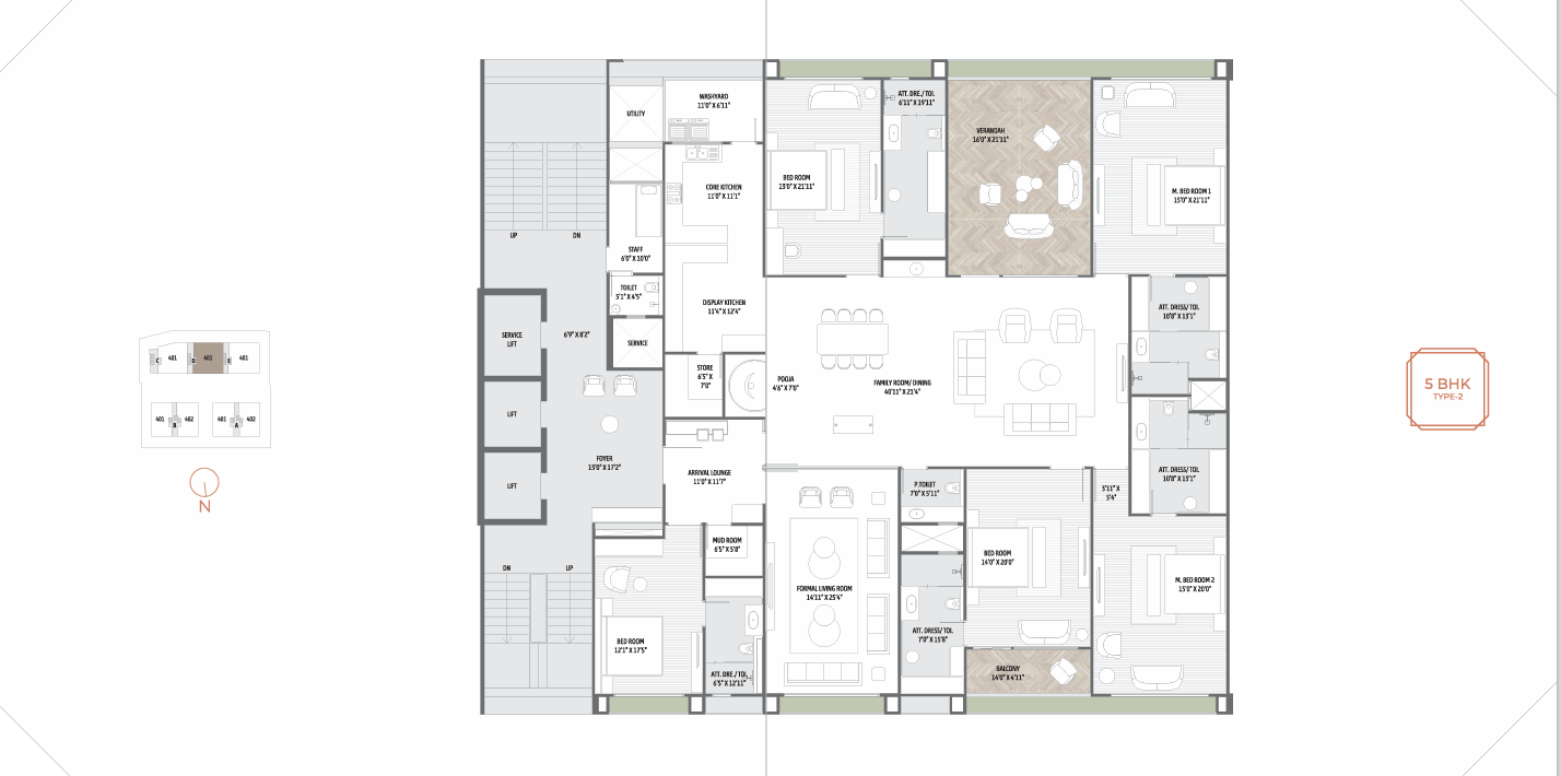 The Bellagio Floor plan